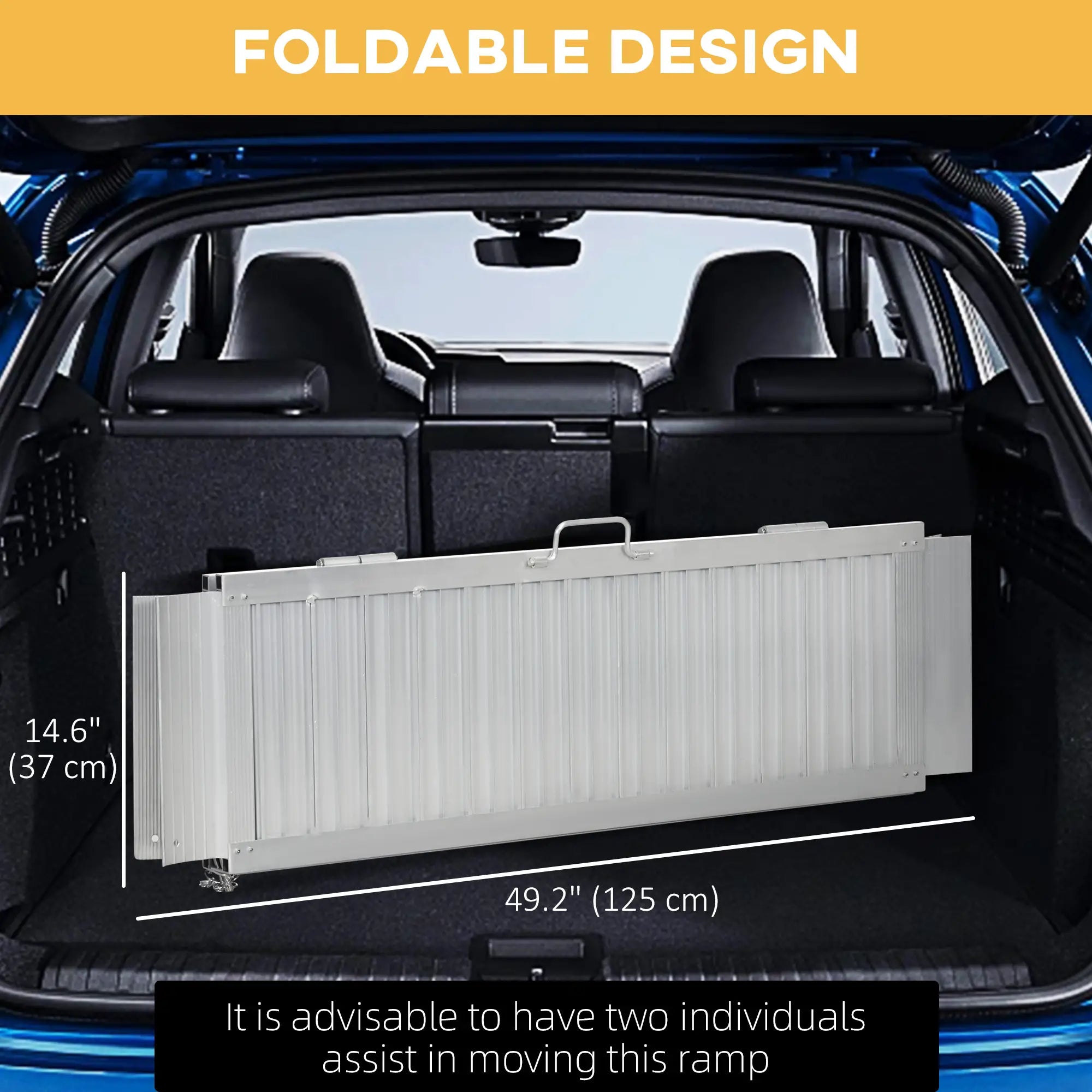 4' Aluminum Portable Wheelchair Ramp, Single-Fold, Scooter Access Knee Walker & Wheelchair Ramps at Gallery Canada