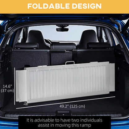 4' Aluminum Portable Wheelchair Ramp, Single-Fold, Scooter Access Knee Walker & Wheelchair Ramps at Gallery Canada