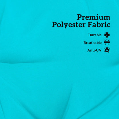 2 Seater Garden Bench Cushion, Thick Outdoor Non-Slip, 47" x 43" x 5", Turquoise Patio Chair Cushions at Gallery Canada