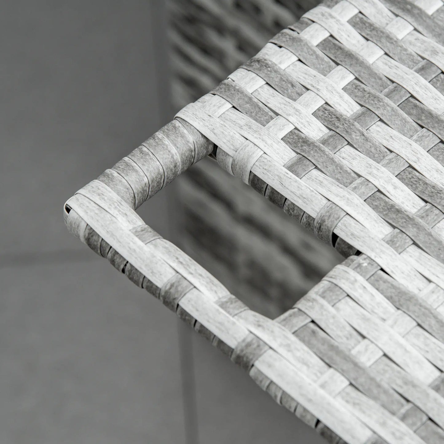 2 Piece Rattan Outdoor Daybed, 2 Seater Sofa Set with Footstool, Grey Patio Furniture Sets at Gallery Canada