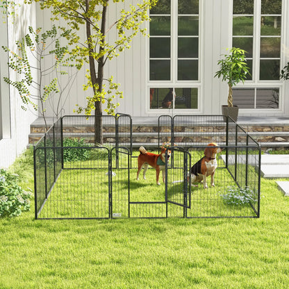 Dog Playpen with Gate, 12 Panels, 31.5"H Houses, Kennels & Pens at Gallery Canada