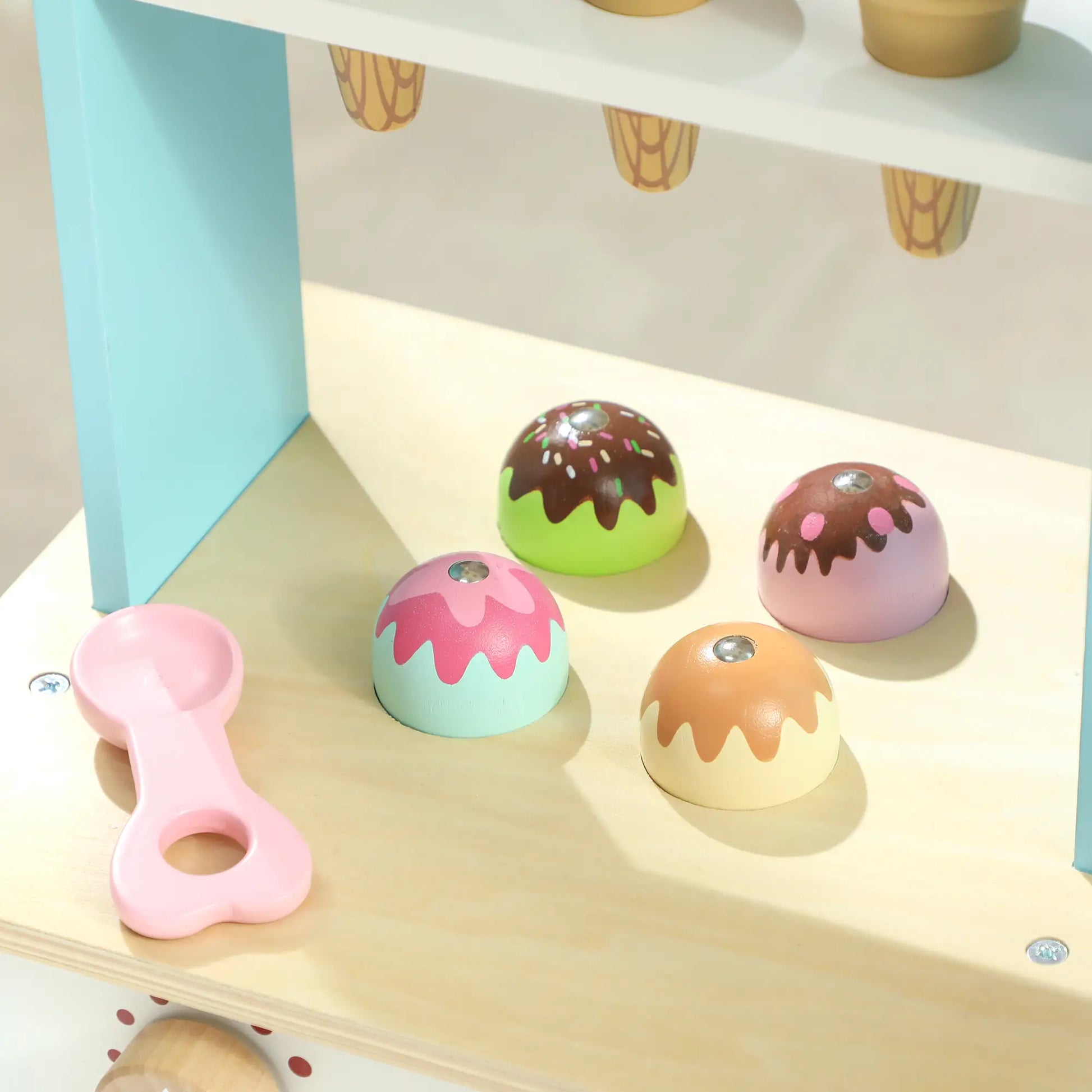 Wooden Ice Cream Toy Shop, Pretend Play Food Store with Oven, Ages 3+ Toy Playsets at Gallery Canada