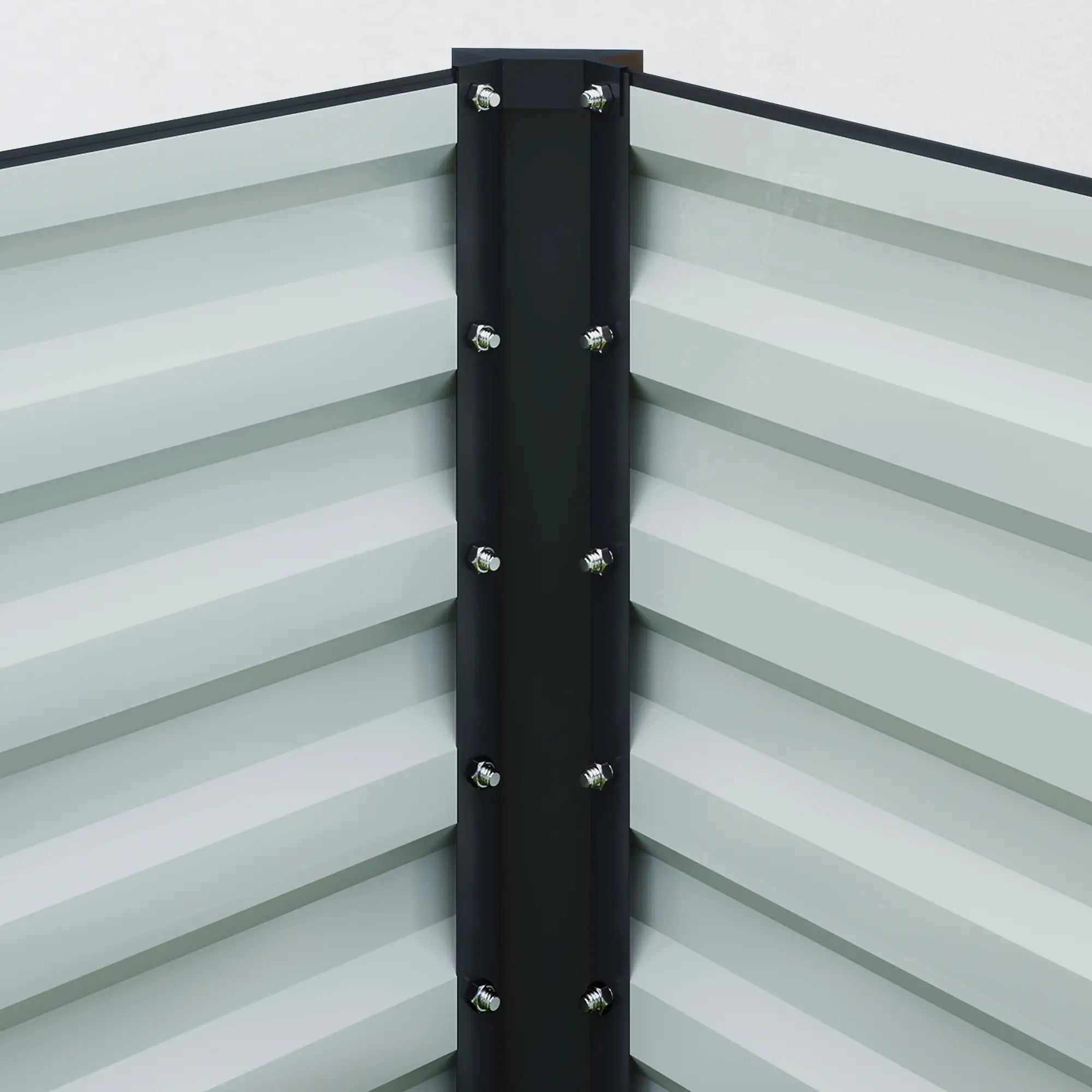 8x2.6x1.5ft Galvanized Raised Garden Bed, Outdoor Planter Box, Dark Grey Raised Garden Beds at Gallery Canada