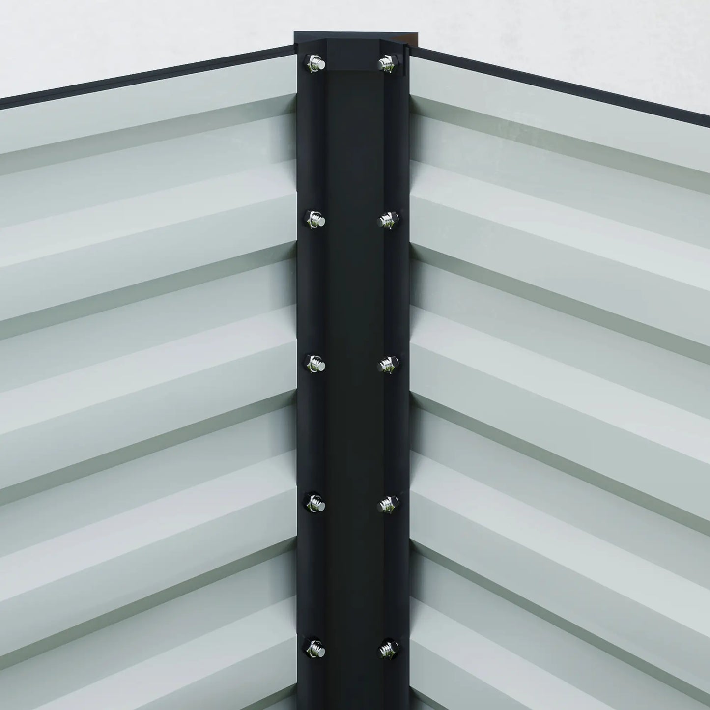 8x2.6x1.5ft Galvanized Raised Garden Bed, Outdoor Planter Box, Dark Grey Raised Garden Beds at Gallery Canada