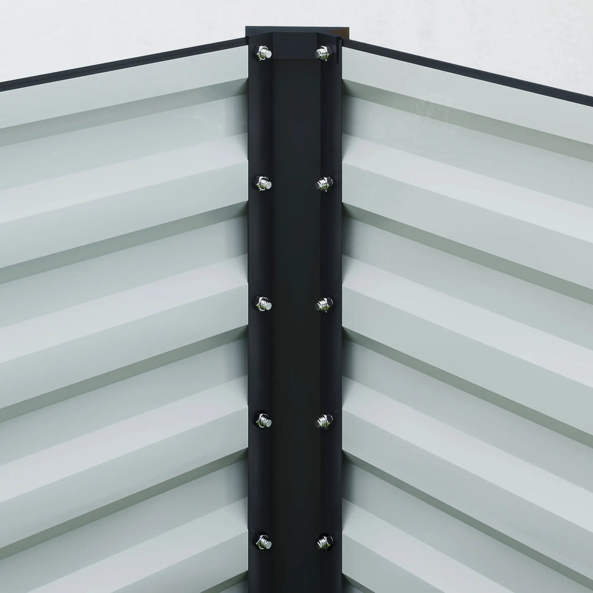 8x2.6x1.5ft Galvanized Raised Garden Bed, Outdoor Planter Box, Dark Grey Raised Garden Beds at Gallery Canada