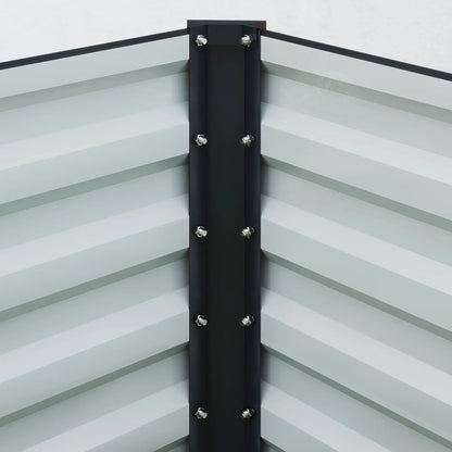 8x2.6x1.5ft Galvanized Raised Garden Bed, Outdoor Planter Box, Dark Grey Raised Garden Beds at Gallery Canada