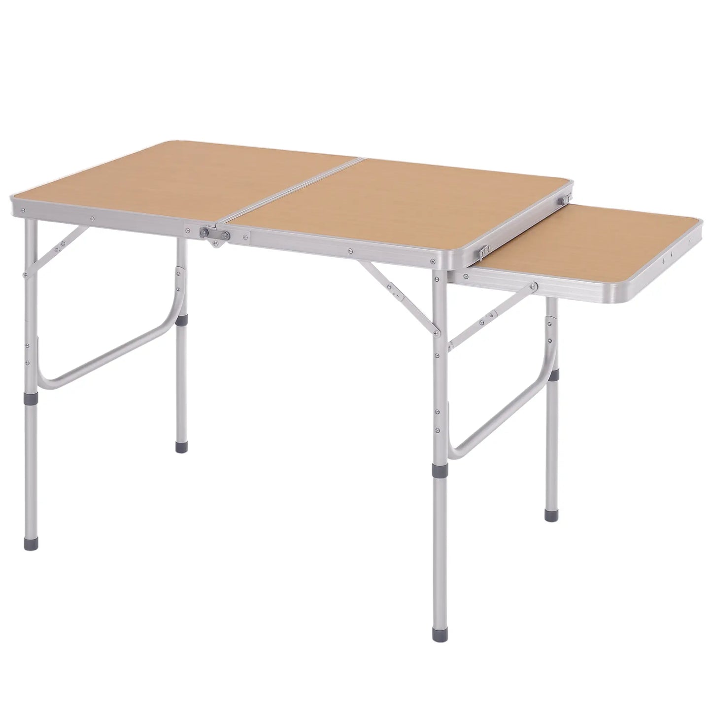 3ft Aluminum Folding Picnic Table, Portable Outdoor, 2 Adjustable Height Picnic Tables & Camping Chairs at Gallery Canada