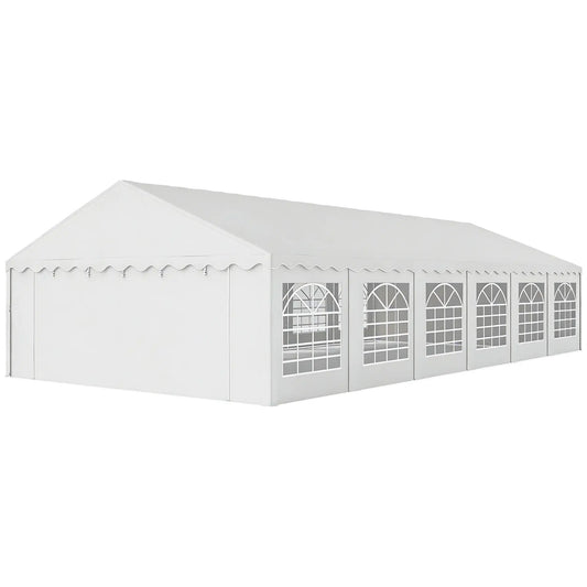 20' x 40' Party Tent, Removable Sidewalls, 12 Windows, White Canopy Tents White at Gallery Canada