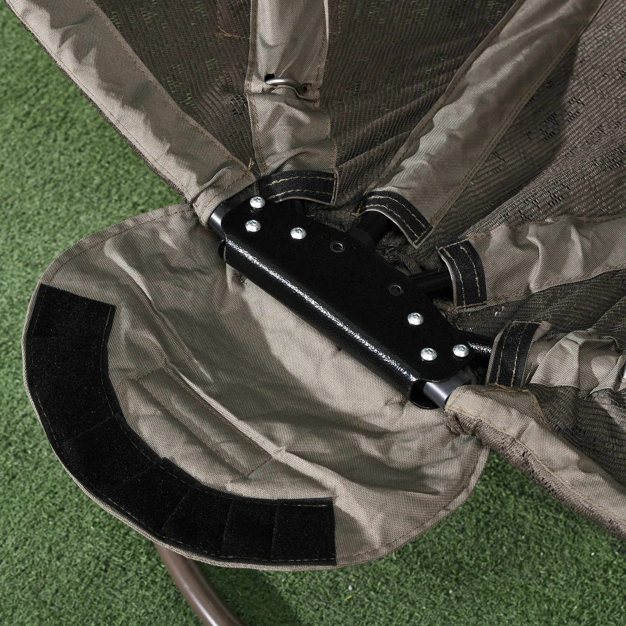 Patio Egg Chair, Swivel Base, Foldable, Large Seat Cushion, Cup Holder, Indoor Outdoor Patio Chairs at Gallery Canada