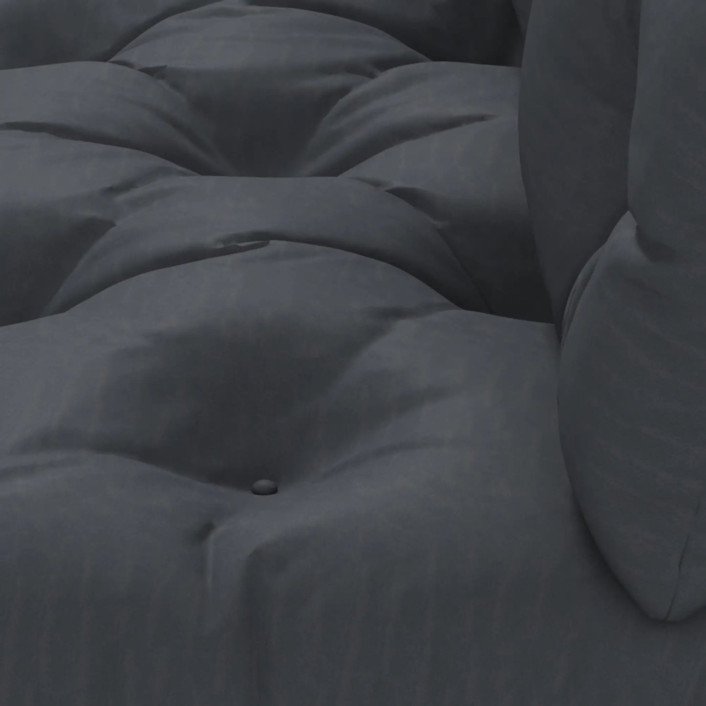 2 Seater 6" Thick Outdoor Seat Cushions With Back Cushion, Dark Grey Patio Chair Cushions at Gallery Canada