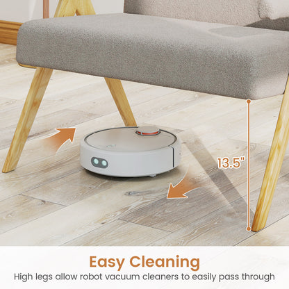 Loveseat Sofa with Armrests and Wooden Legs, Gray Sofas & Loveseats at Gallery Canada