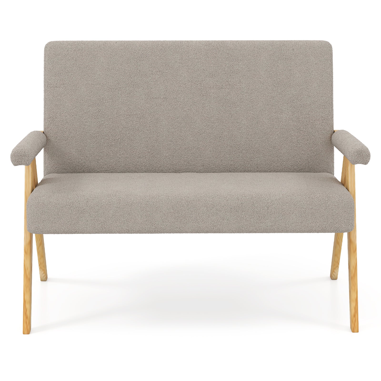 Loveseat Sofa With Armrests, Wooden Legs, Gray Sofas & Loveseats at Gallery Canada