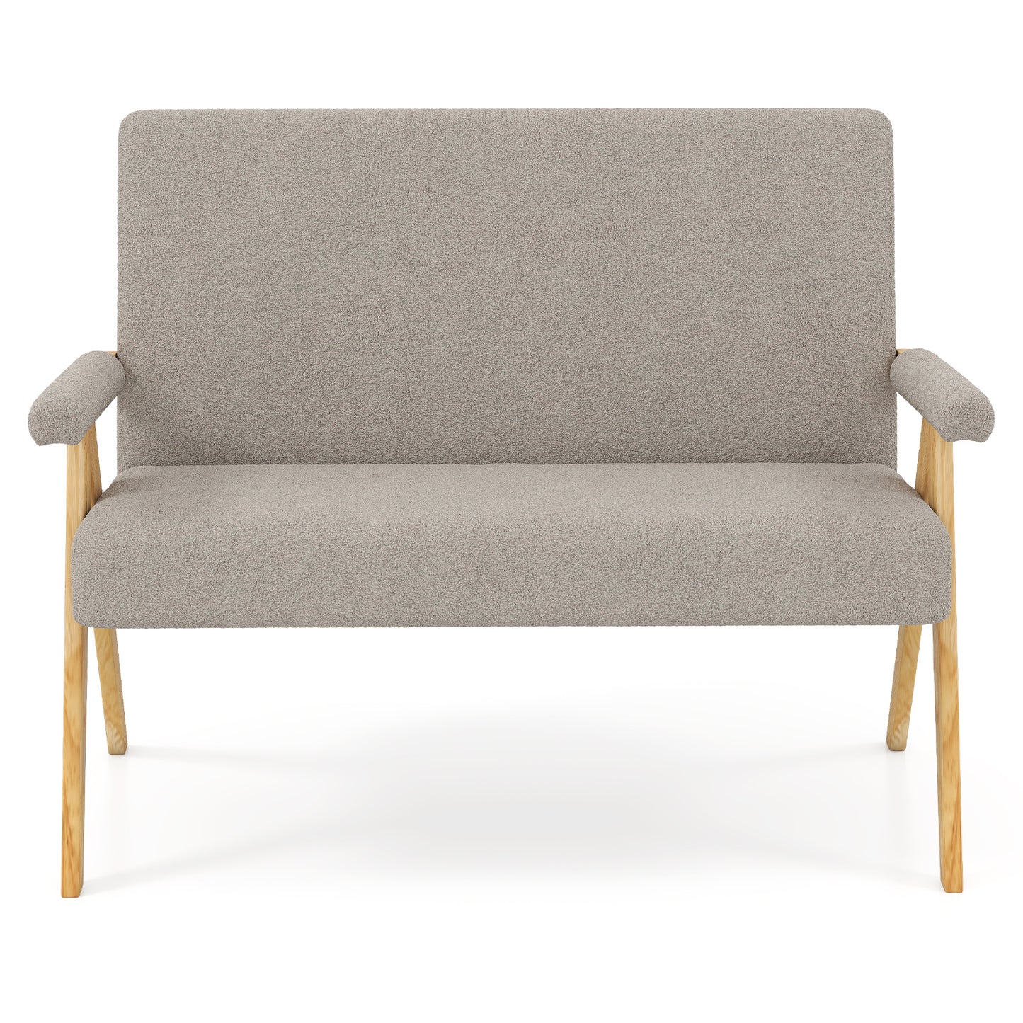 Loveseat Sofa With Armrests, Wooden Legs, Gray Sofas & Loveseats at Gallery Canada
