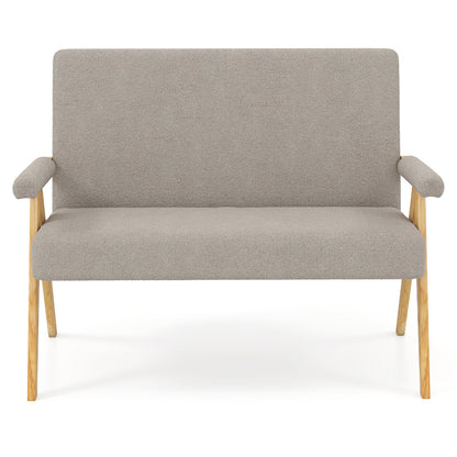 Loveseat Sofa With Armrests, Wooden Legs, Gray Sofas & Loveseats at Gallery Canada