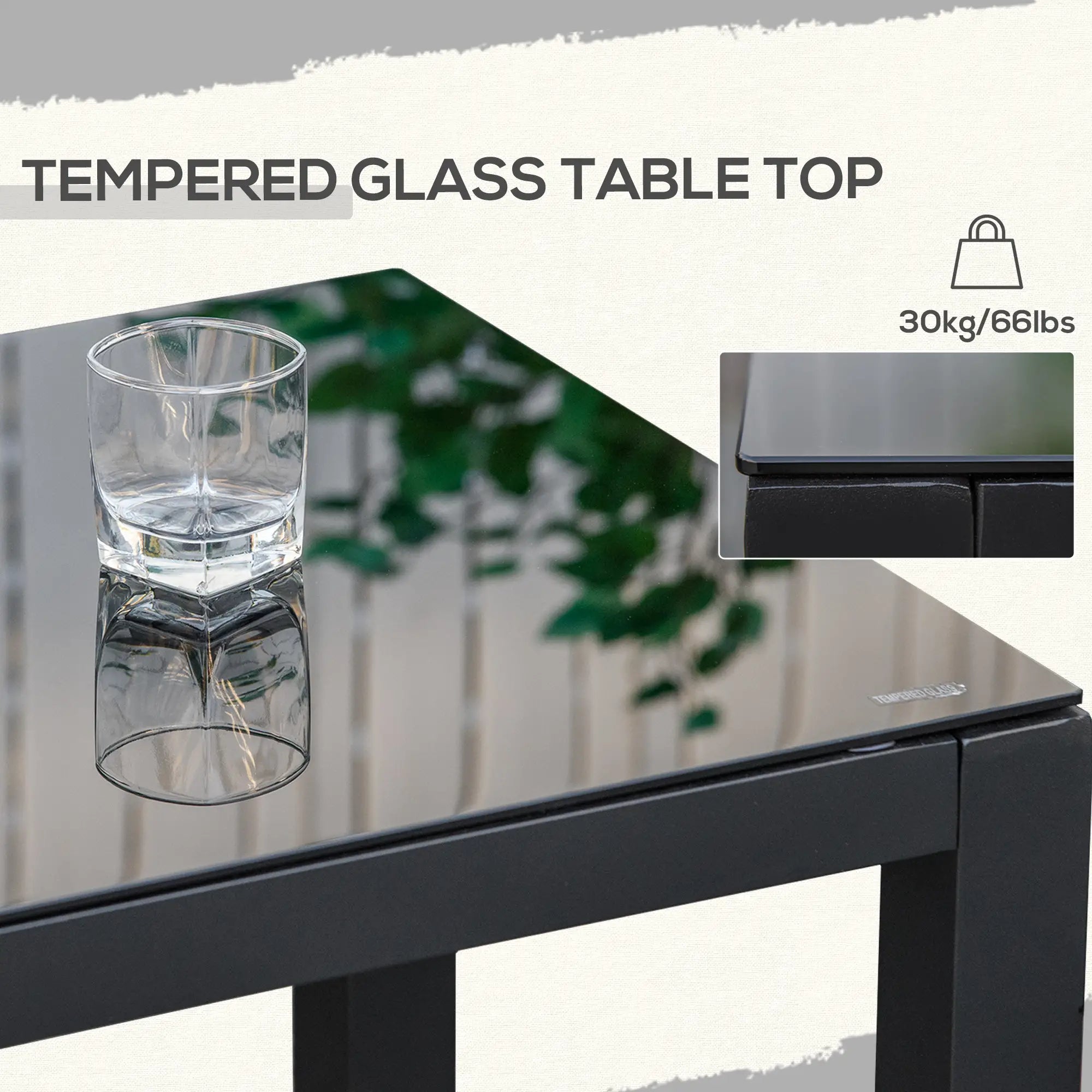 4pc Patio Furniture Set, Aluminum Frame, PE Rattan, 2 Sofas, 1 Loveseat, Coffee Table, Tempered Glass Top, Black, Grey Patio Furniture Sets at Gallery Canada