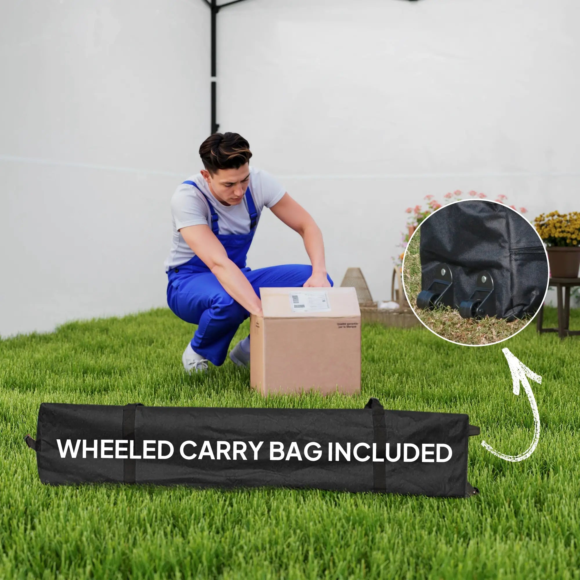 10' x 10' Pop Up Canopy Tent, Awning, Sidewalls, Wheeled Bag, Sand Bags Pop Up Canopies at Gallery Canada