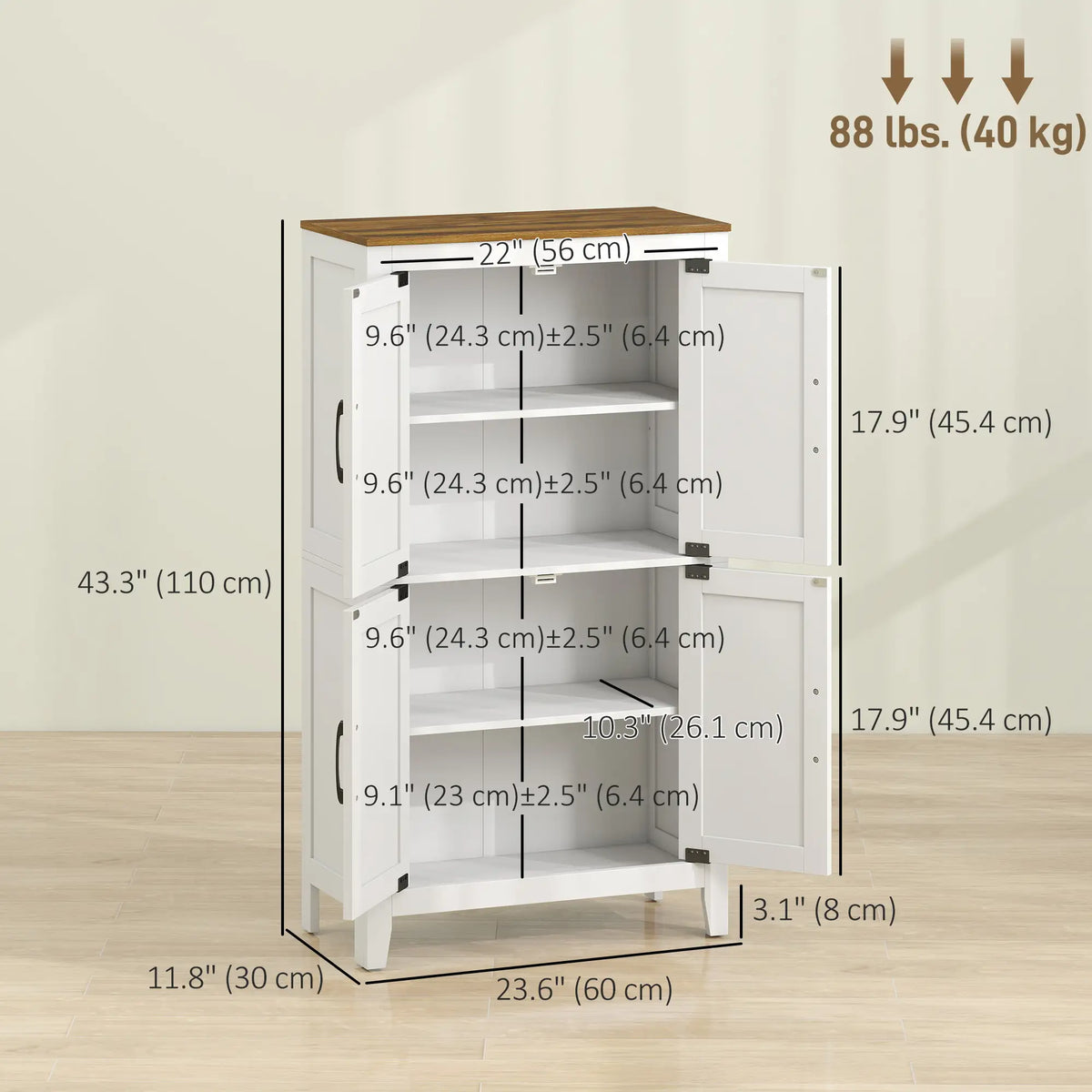 Bathroom Storage Cabinet, Barn Floor Cabinet, White Freestanding Bathroom Cabinets at Gallery Canada