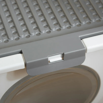 Enclosed Cat Litter Box, Easy Clean, Front Entrance, Top Exit, Scoop, White Cat Litter Box Enclosures at Gallery Canada