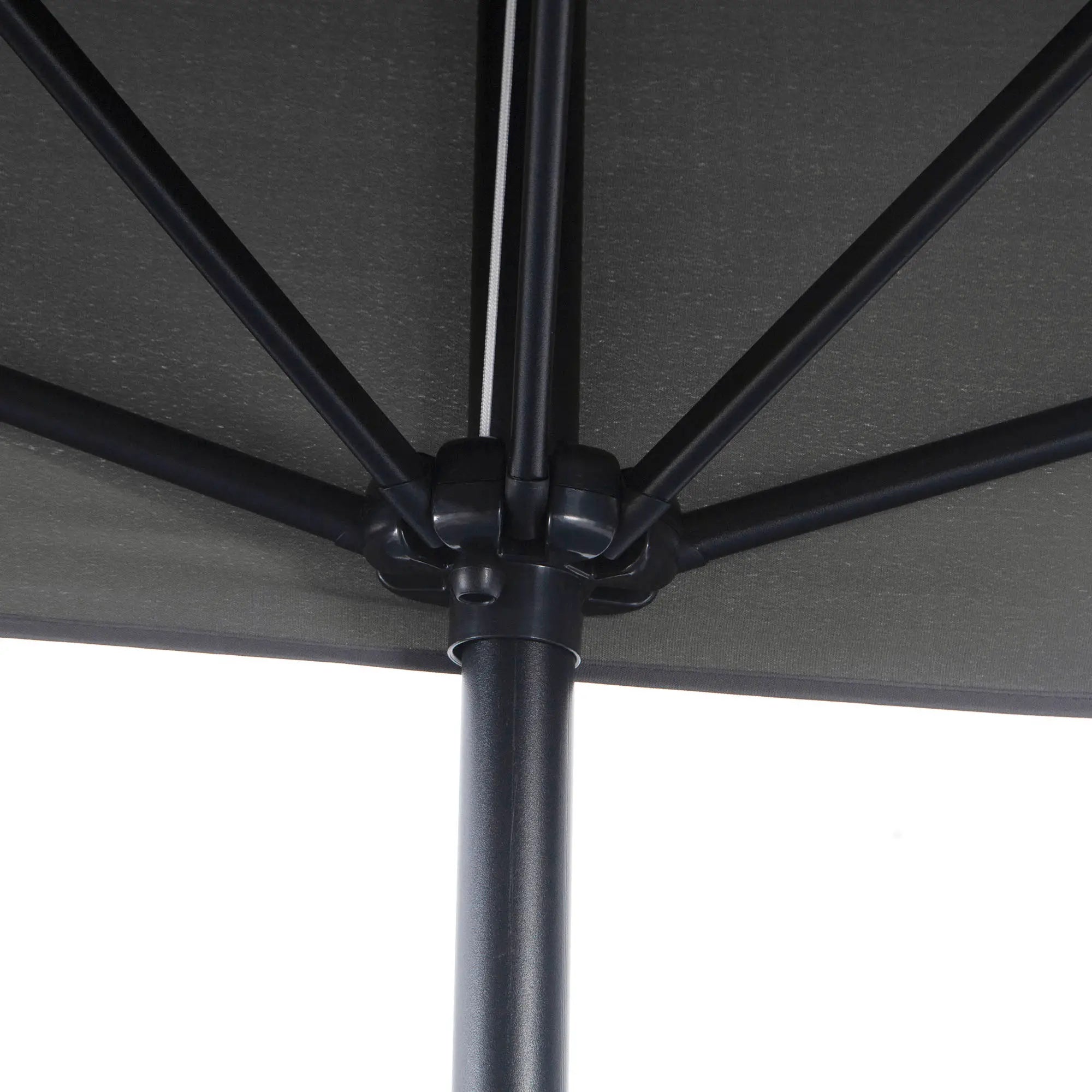 8ft Half Round Umbrella, Outdoor Patio Sun Shade, 5 Ribs Sun Umbrellas at Gallery Canada