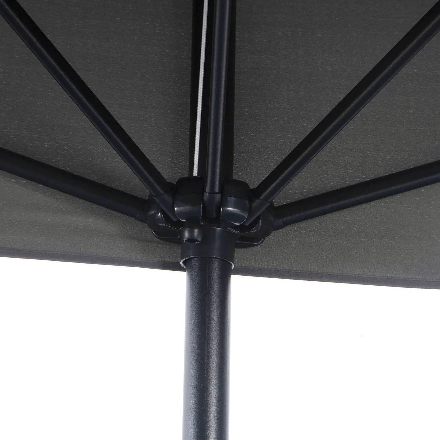 8ft Half Round Umbrella, Outdoor Patio Sun Shade, 5 Ribs Sun Umbrellas at Gallery Canada