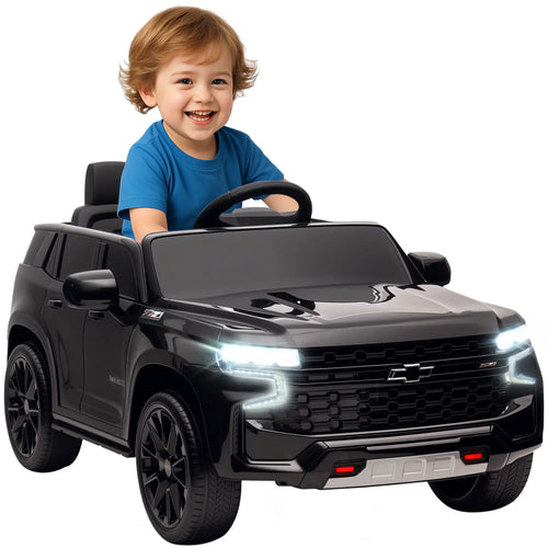 Chevrolet Tahoe Kids Ride on Car, 12V 7AH, Remote Control, 3 Speeds, Black