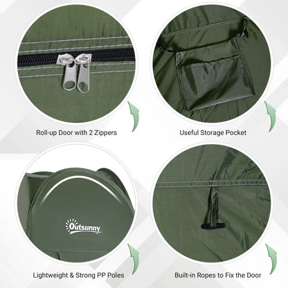 Green Popup Shower Tent, Portable Changing Room, Green Camping Tents at Gallery Canada