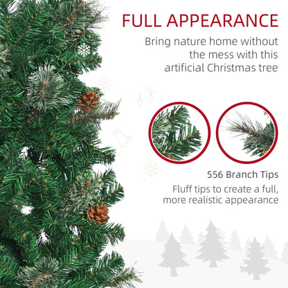 6.5ft Pencil Christmas Tree, Artificial, Pine Needles, Realistic Branches, Green Pencil Christmas Trees at Gallery Canada