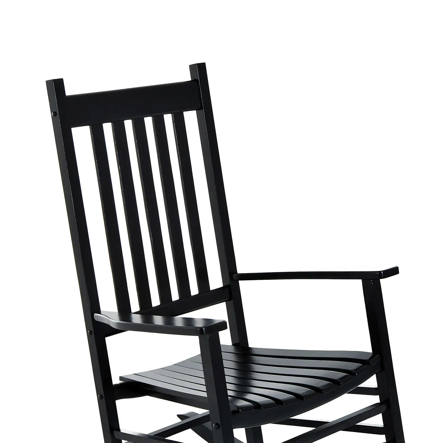 Wooden Porch Rocking Chair, Outdoor Patio Rocker, Black Outdoor Rocking Chairs at Gallery Canada