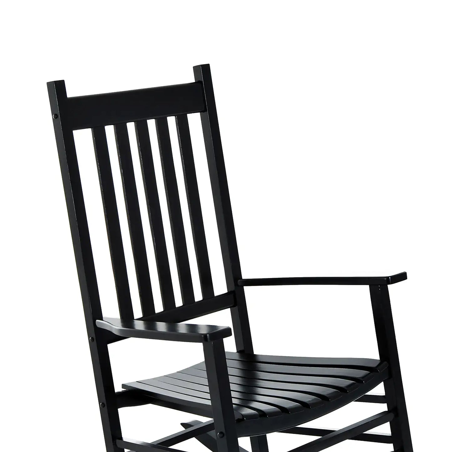 Wooden Porch Rocking Chair, Outdoor Patio Rocker, Black Outdoor Rocking Chairs at Gallery Canada