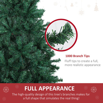 6ft Unlit Artificial Spruce Christmas Tree, Solid Metal Stand Artificial Christmas Trees at Gallery Canada