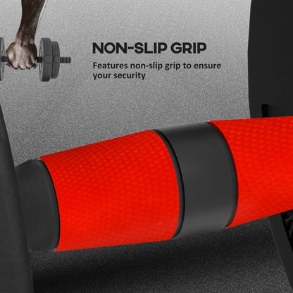 33lbs Adjustable Dumbbell Set, Hand Weights for Fitness, Black and Red Dumbbells & Barbells at Gallery Canada