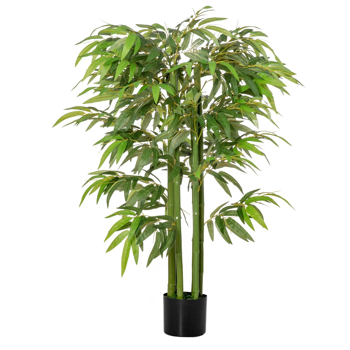 4.5FT Artificial Bamboo Tree, Faux Plant in Nursery Pot, Indoor Decor Artificial Trees Green at Gallery Canada