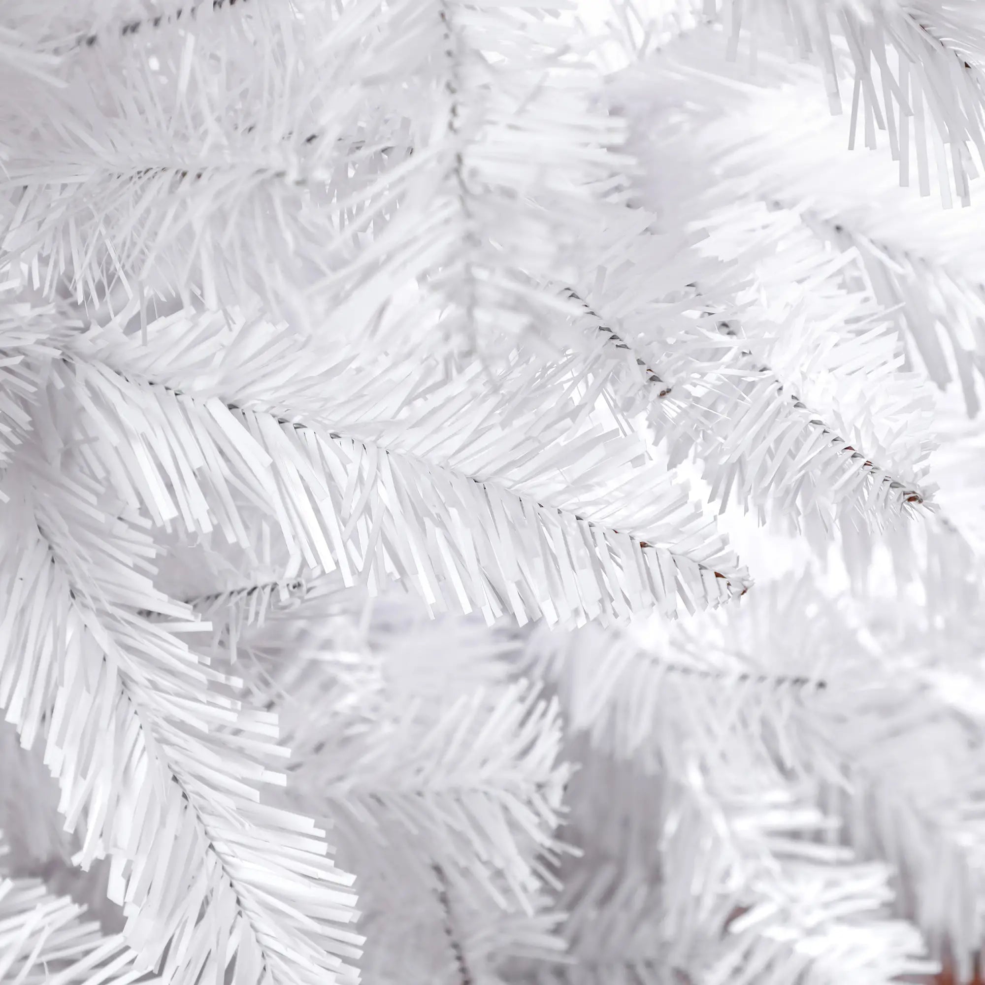 7ft Pencil Artificial Christmas Tree, 687 Branch Tips, Steel Base, White Pencil Christmas Trees at Gallery Canada