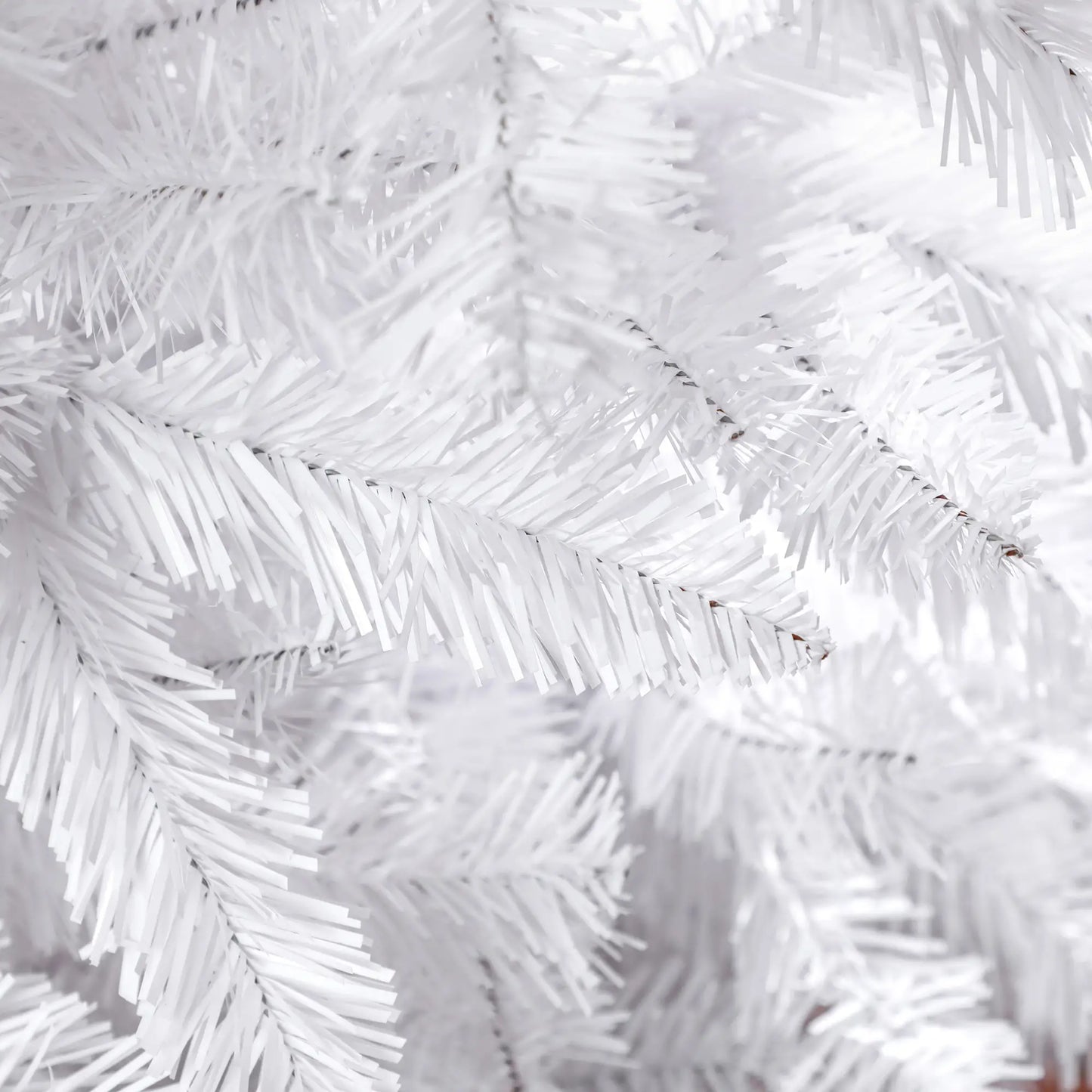 7ft Pencil Artificial Christmas Tree, 687 Branch Tips, Steel Base, White Pencil Christmas Trees at Gallery Canada