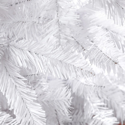 7ft Pencil Artificial Christmas Tree, 687 Branch Tips, Steel Base, White Pencil Christmas Trees at Gallery Canada