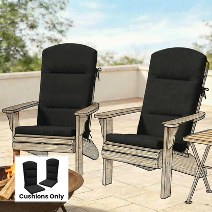 Patio Chair Cushion For Adirondack Chairs, Black Patio Chair Cushions at Gallery Canada