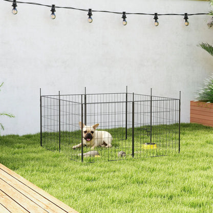 Heavy Duty Dog Playpen, 23.6" High, 8 Panels, Black Dog PlayPens at Gallery Canada