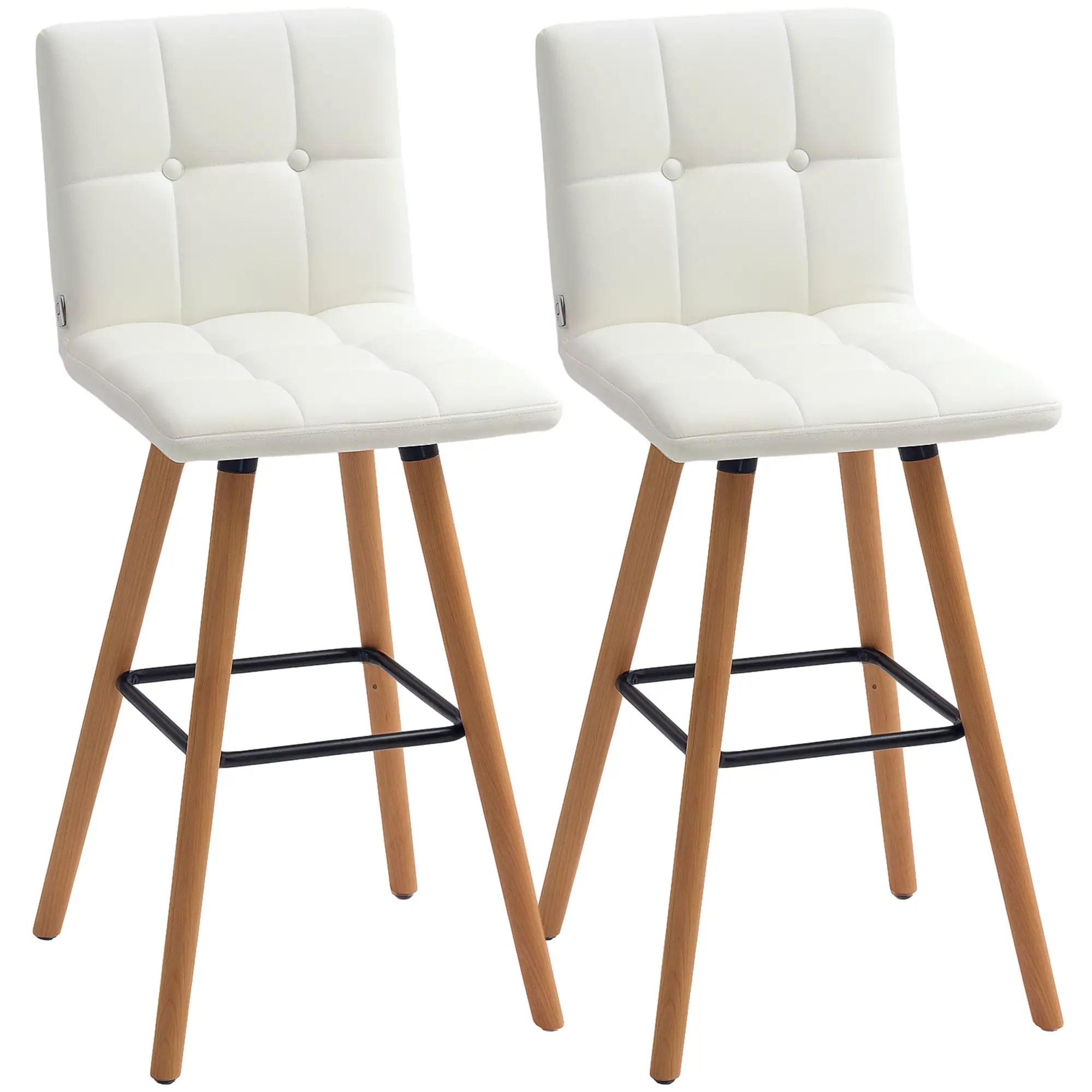 Modern Bar Stools Set of 2, 38