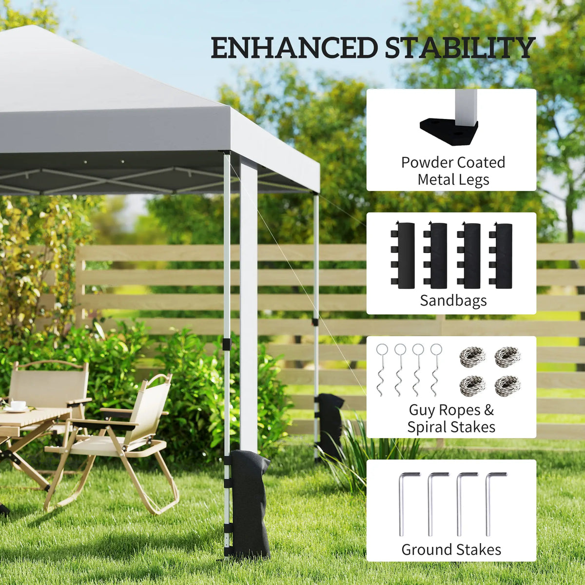 9.6 x 9.6 ft Pop Up Canopy Tent, UPF 50+, Sandbags, Wheeled Bag