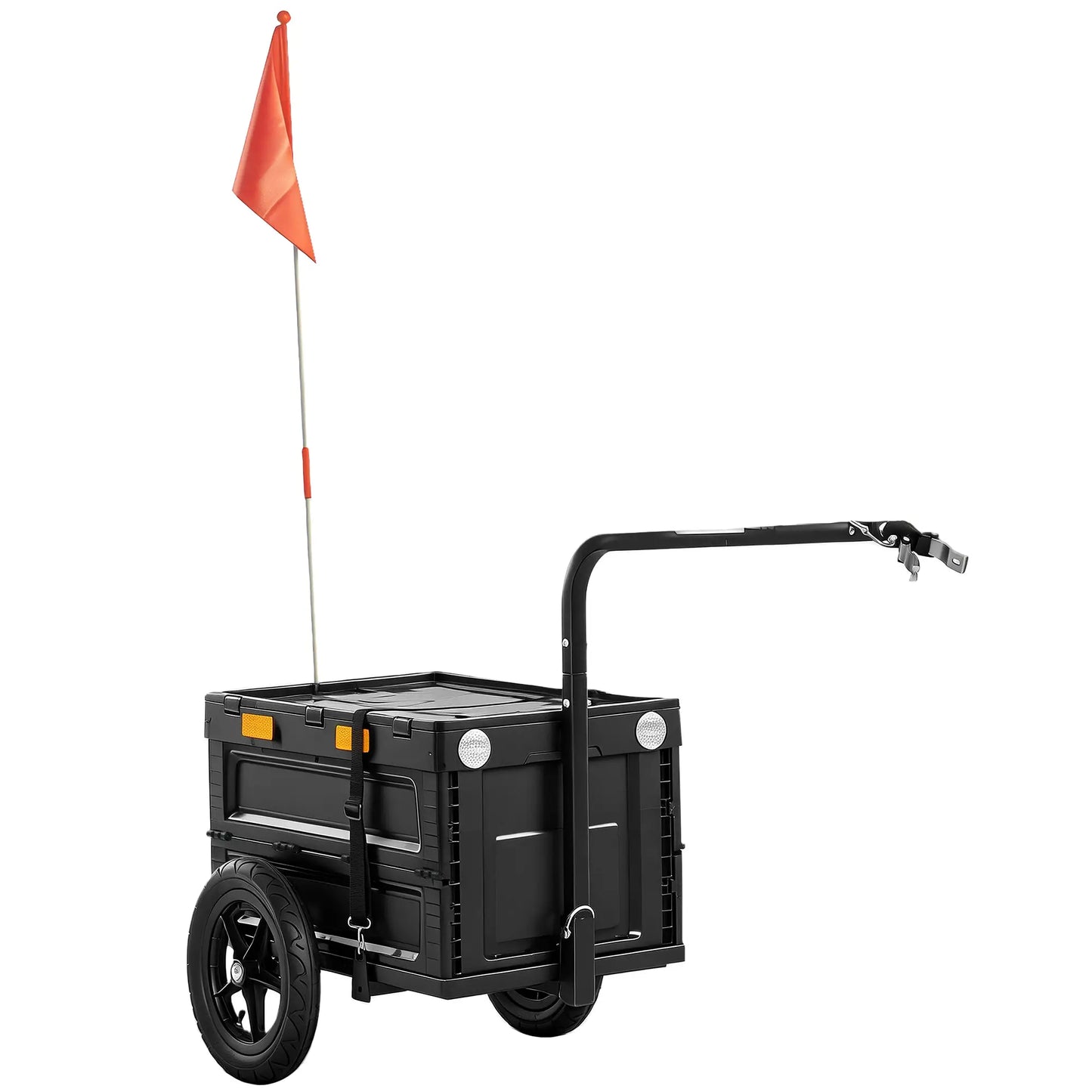 Bike Trailer, Foldable Storage Box With Lid, Quick Release Wheels Bike Cargo Trailers at Gallery Canada
