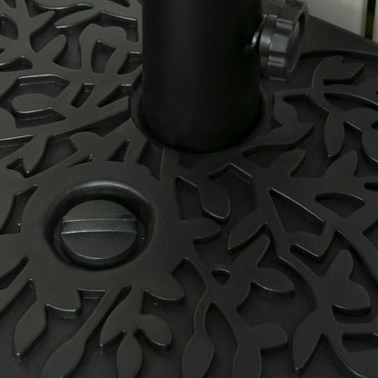 Half Round Umbrella Base, 40lb Water or 46lb Sand, Black Umbrella Bases at Gallery Canada