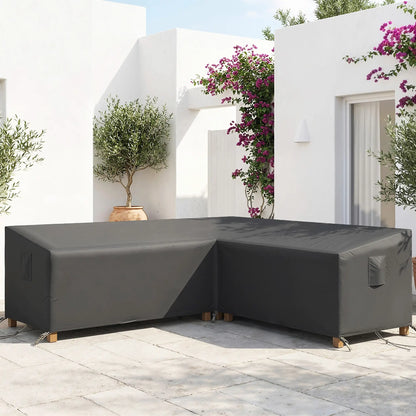 Waterproof V-Shaped Patio Furniture Cover, 105" x 105", Black Patio Furniture Covers at Gallery Canada