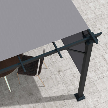 10' x 10' Retractable Pergola Canopy, Grey Pergolas at Gallery Canada