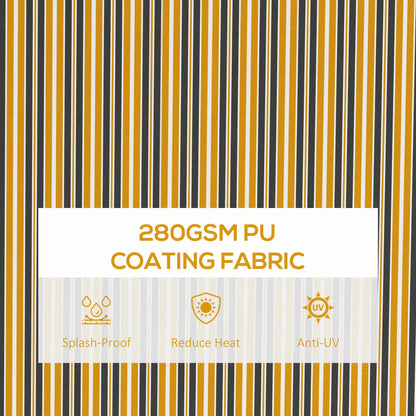 13' x 10' Retractable Awning, UV Resistant Sunshade, Dark Grey, Amber Window Awnings at Gallery Canada