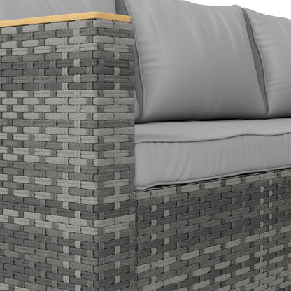 L-Shaped Wicker Patio Furniture Set, 7 Piece, Light Grey Patio Furniture Sets at Gallery Canada