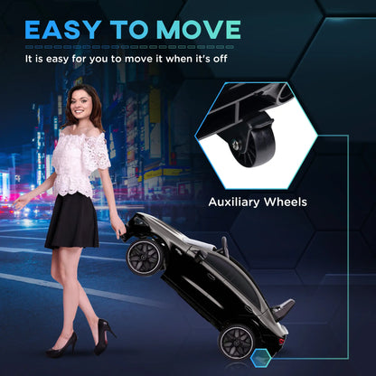 12V Ride On Car, Kids Electric Car, Remote Control, LED Lights, Black Electric Toy Cars at Gallery Canada