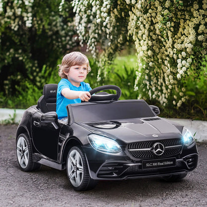 12V Ride On Car, Parent Remote Control, Two Motors, Music, Lights, Suspension Wheels, Black Electric Toy Cars at Gallery Canada