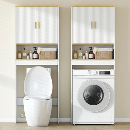 Adjustable Over Toilet Storage Shelf, White Oak, 24 Inch, White Over The Toilet Storage at Gallery Canada