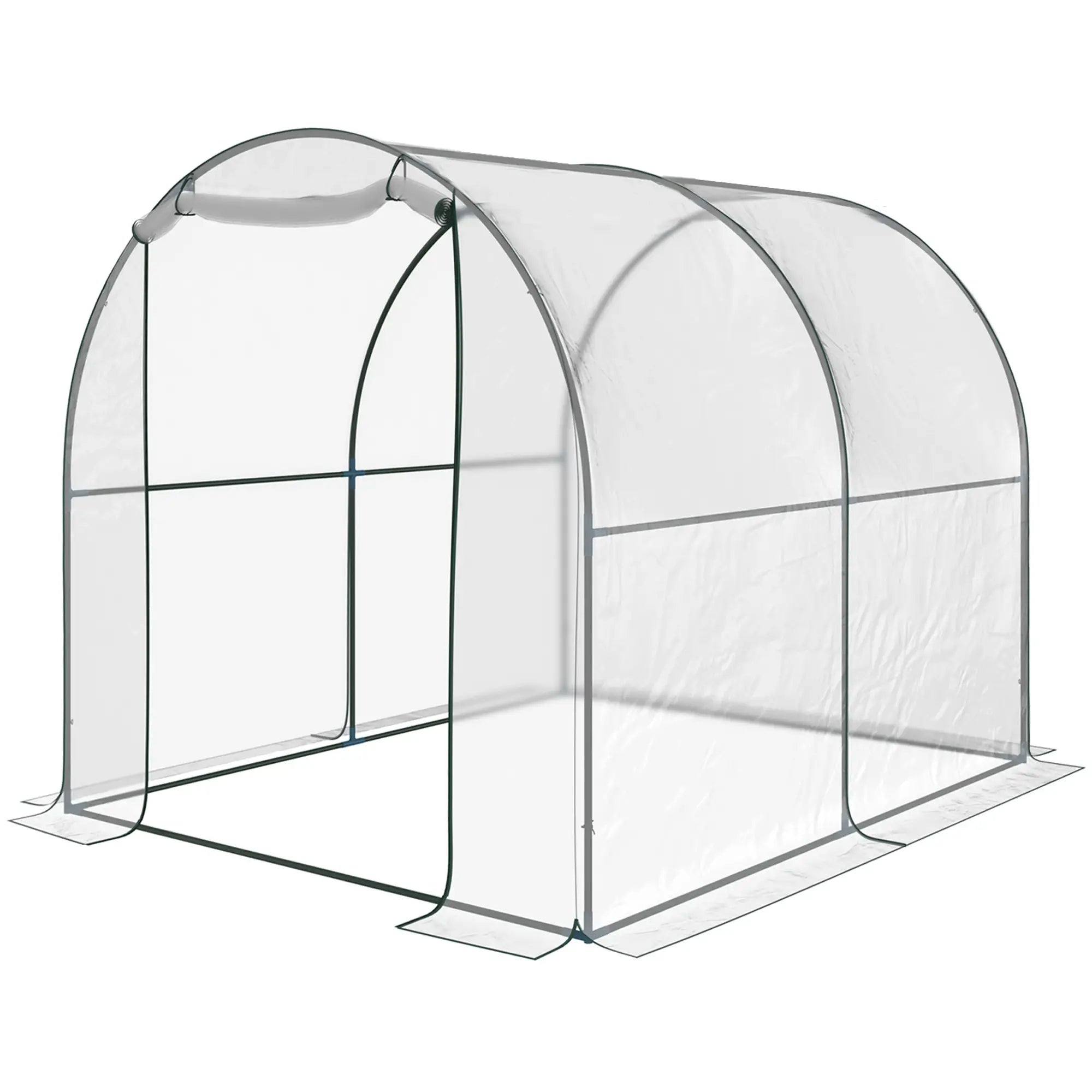 6.6' x 8.2' x 6.6' Dome Tunnel Greenhouse, Transparent Tunnel Greenhouses at Gallery Canada
