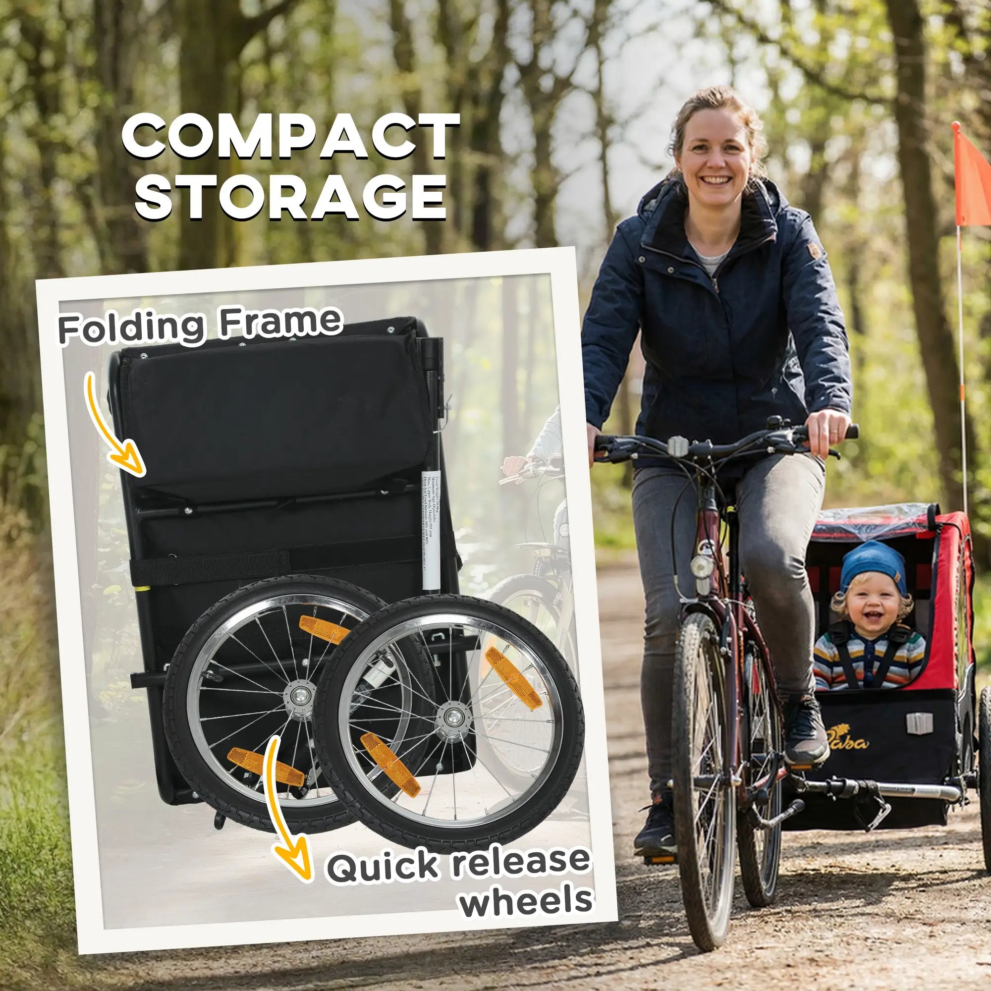 Kids Bike Trailer, 16
